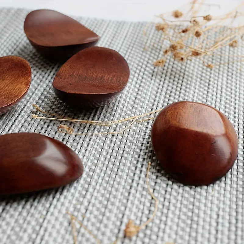5pcs, Nanmu Handmade Wooden Chopsticks Holder - Creative, And Retro - Perfect For Tableware, Cutlery And Kitchen Accessories