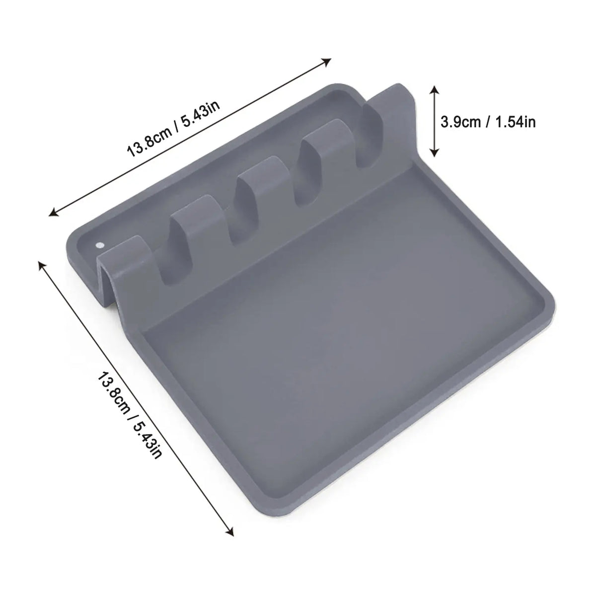 Silicone Kitchen Utensil Holder with Draining Tray, Heat Resistant, BPA-Free, Ideal for Spatulas, Tongs, Long BBQ Tools, Kitchenware