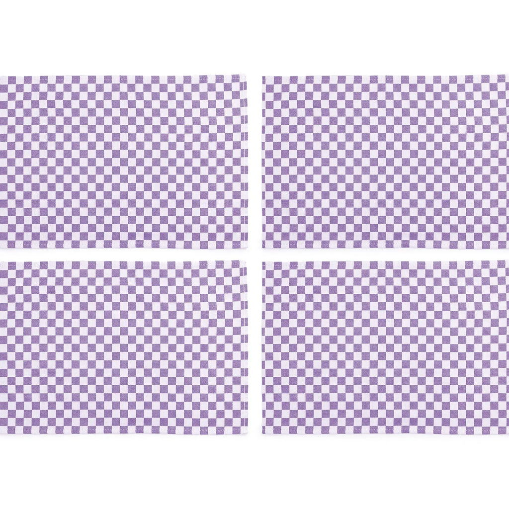Set of 4 Check Placemats