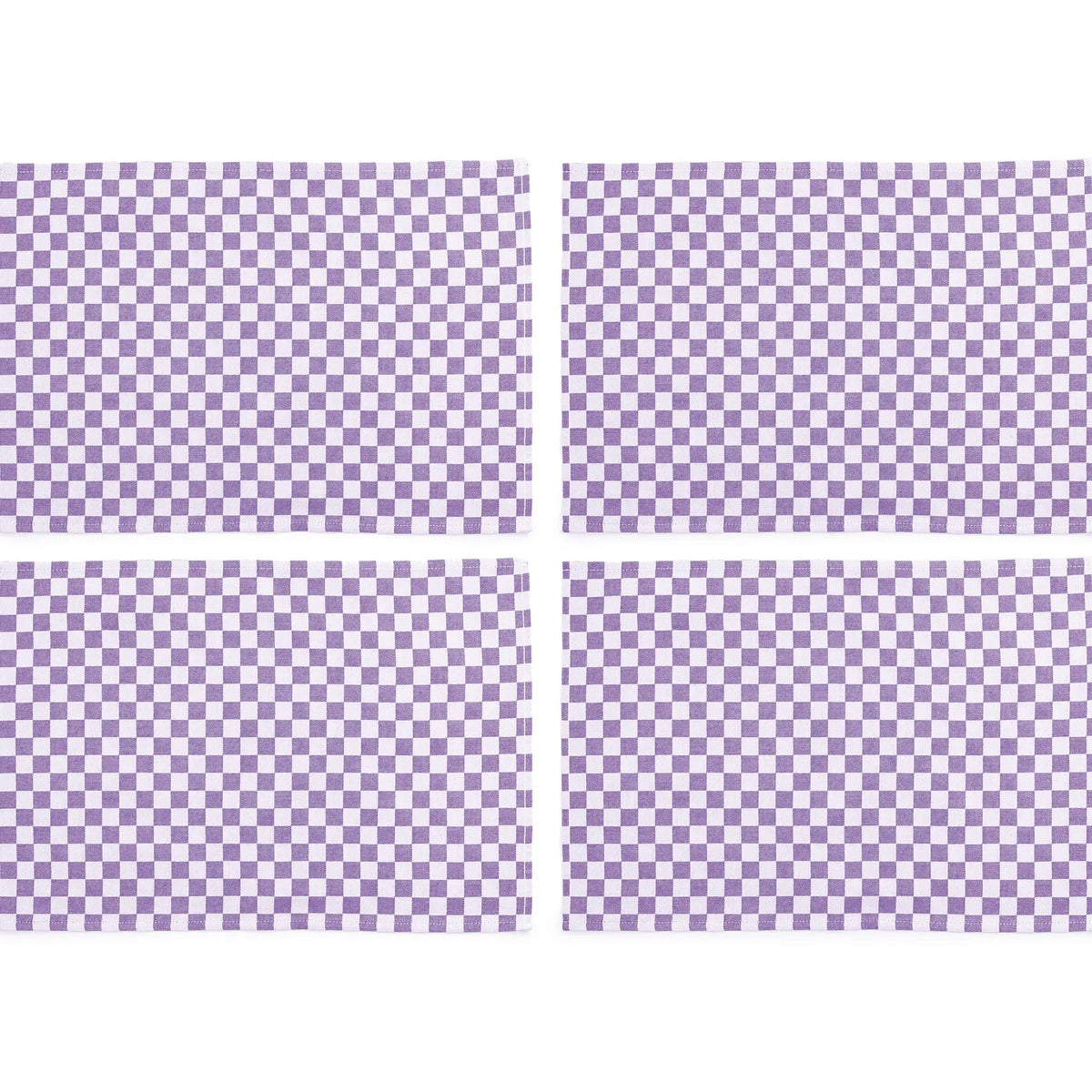 Set of 4 Check Placemats
