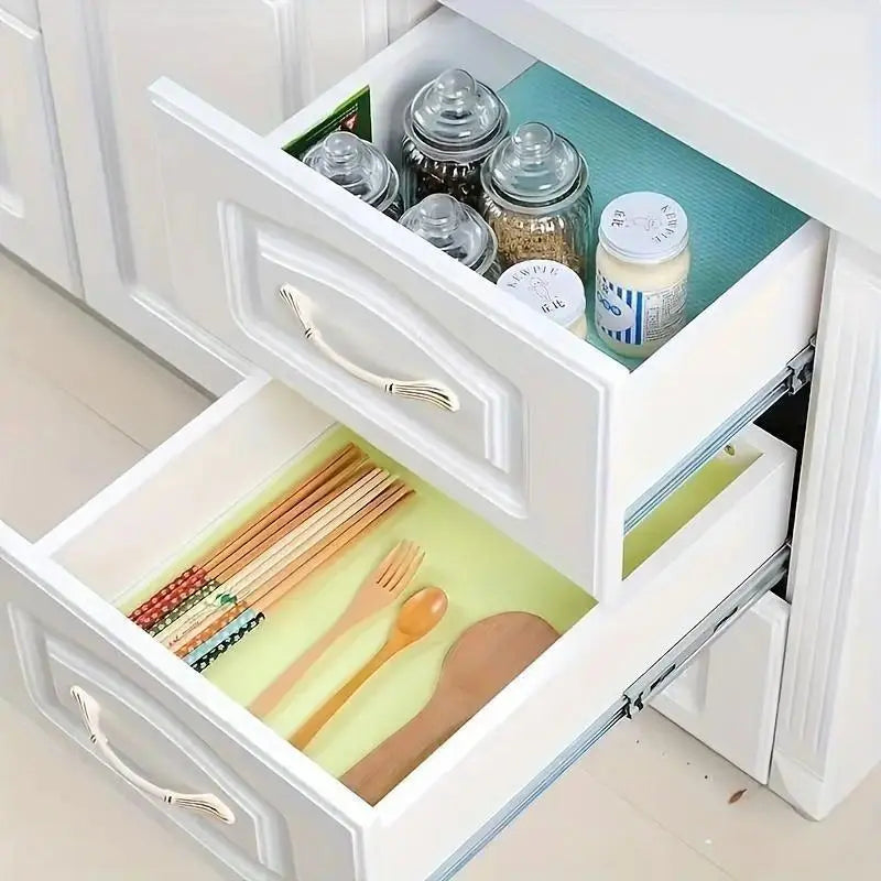 Waterproof Oilproof Fridge Mat Multi-Purpose Kitchen Liner for Freezer Drawer Cup Coaster