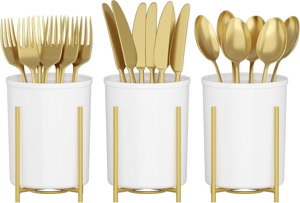 Lifewit Plastic Silverware Holder for Kitchen Countertop