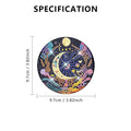 8Pcs/Set Mystical Moon Diamond Art Coasters with Holder,Mystical Moon DIY Coasters for Beginners,Adults,Students,Diamond Art Crafts Supplies,Christmas Party Gifts,Hand Tools Kits