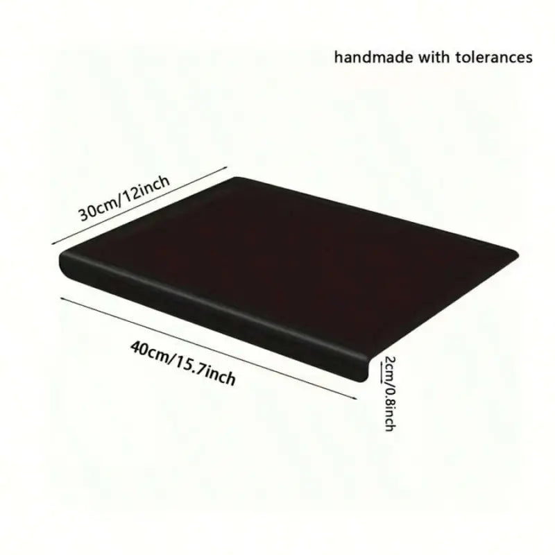 Black Thickened Acrylic Countertop Protector Mat With Raised Water Dam Edge, Waterproof & Scratch Resistant, Specially Designed For Kitchen Worktop Protection, Perfect Fit For Your Kitchen
