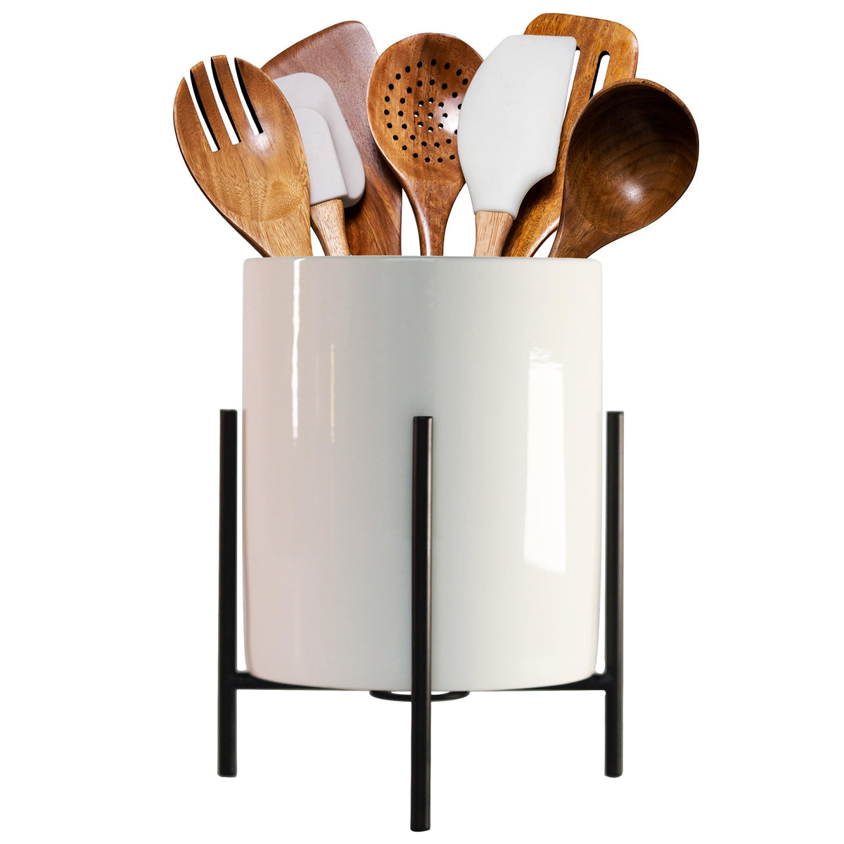 Silverware Holder,Kitchen Utensil Holder,Flatware Organizers With Metal Frame, Mesh Flatware Holder Organizer Perfect for Home, Kitchen, Countertop, Party, Camping, Outdoor and Restaurant