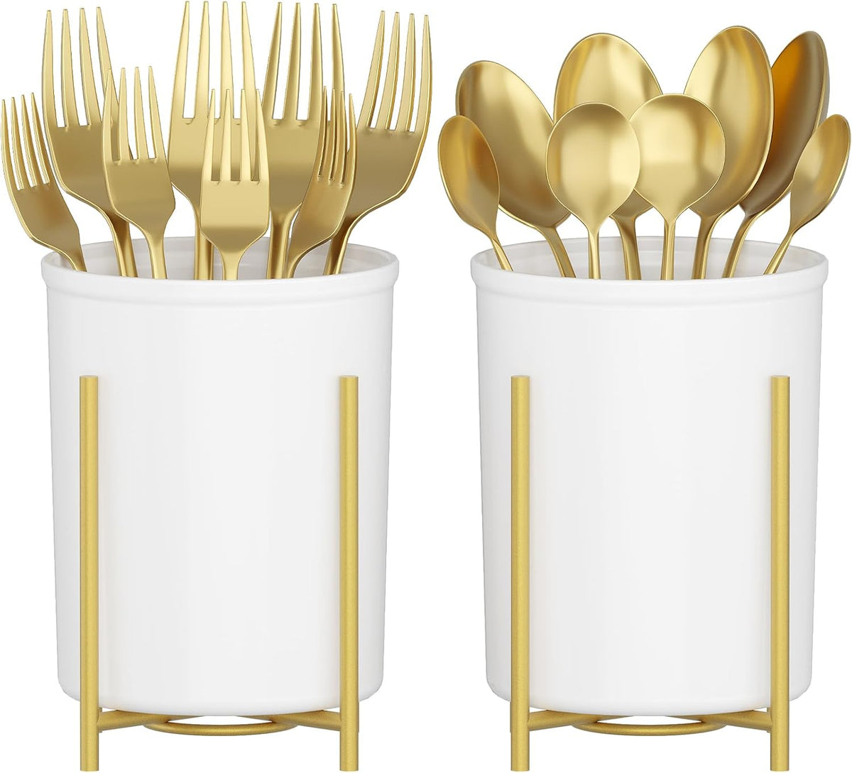 Lifewit Plastic Silverware Holder for Kitchen Countertop
