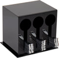 Mind Reader Utensil Dispenser, Silverware Organizer, Plastic Fork and Spoon Dispenser, Kitchen, Black