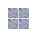 McGowan TT00090 Tempered Glass Tuftop Marble Design Coasters, Set of 4, Tableware, No Assembly Required, Heat Resistant