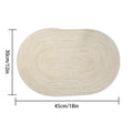 Oval Shaped Boho Style Kitchen Decorative Placemat, 4 Counts Washable Heat Resistant Placemat, Table Placemats for Home Kitchen Dining Room