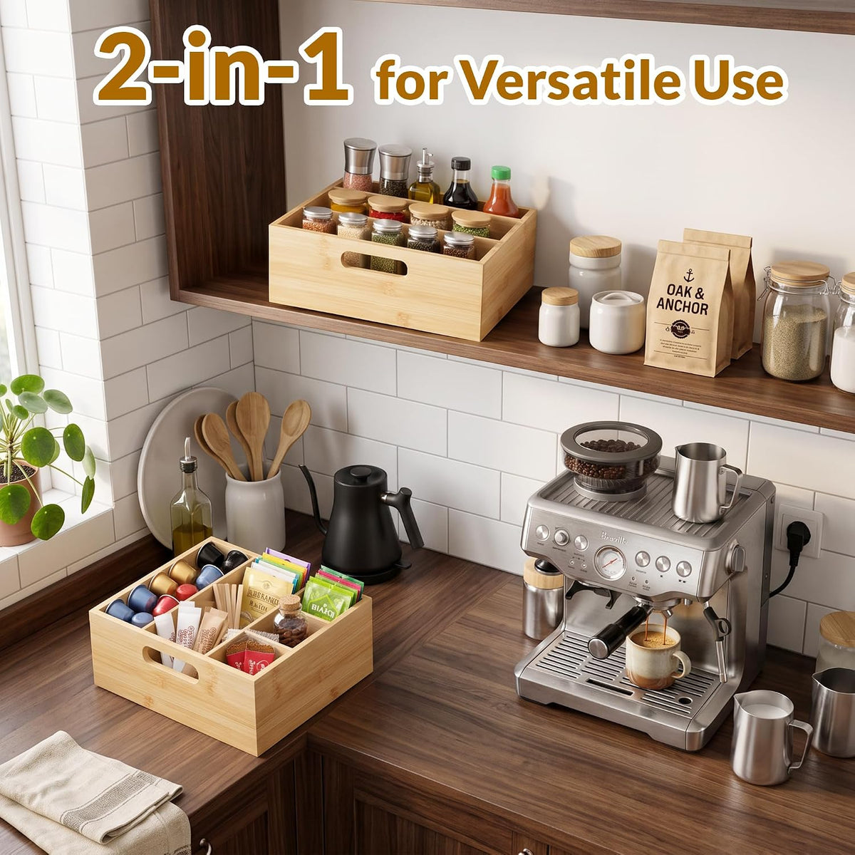 2 Set Silverware Caddy & Paper Plate Organizer