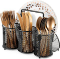 DTICON Utensil Organizer Silverware Caddy Utensil Holder for Party