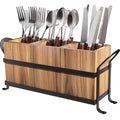 White Kitchen Utensil Holder - Chic Silverware Holder for Party, Compact and Versatile Utensil Caddy, Ideal for Countertop and Party Use