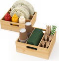 2 Set Silverware Caddy & Paper Plate Organizer