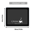 Coffee Theme Kitchen Mat, 1 Count Non-slip Kitchen Placemat, Kitchen Decorative Placemat, Absorbent Coffee Machine Mat, Kitchen Decor Accessories, Housewarming Gift, Household Placemat