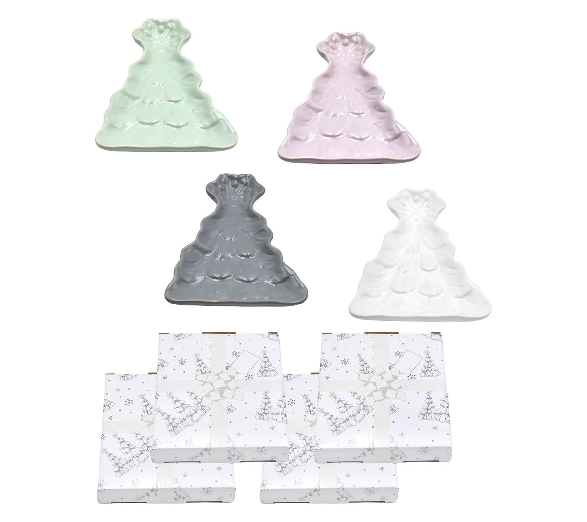 Temp-tations Seasonal Set of 4 Spoon Rests with Gift Boxes