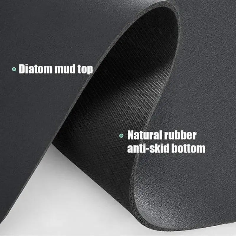 Super Absorbent Dish Drying Mat, Non-Slip Rubber Bottom, High Heat Resistant, Kitchen and Bathroom Counter Protection Pad, Waterproof Coasters, Reusable Silicone Mat
