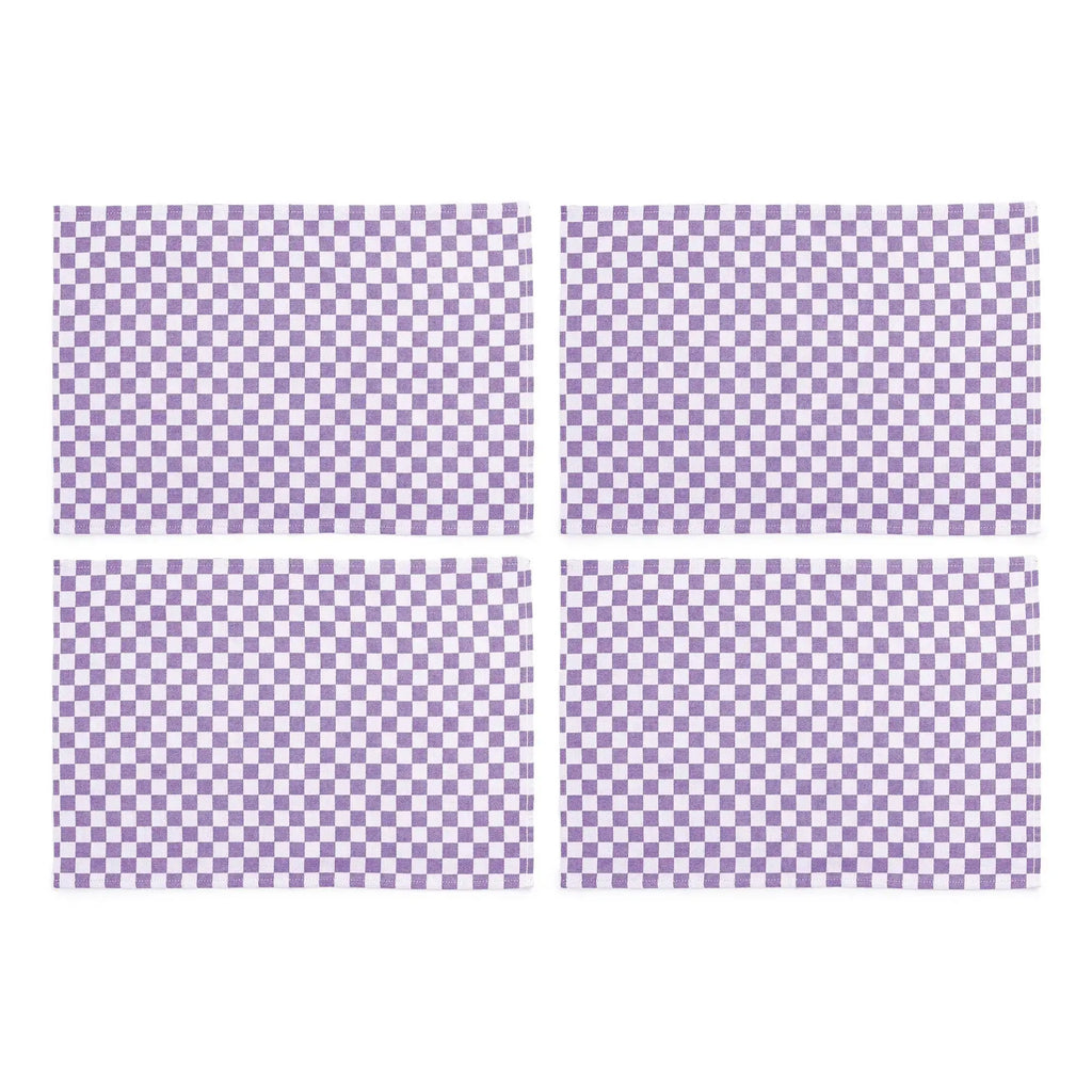 Set of 4 Check Placemats