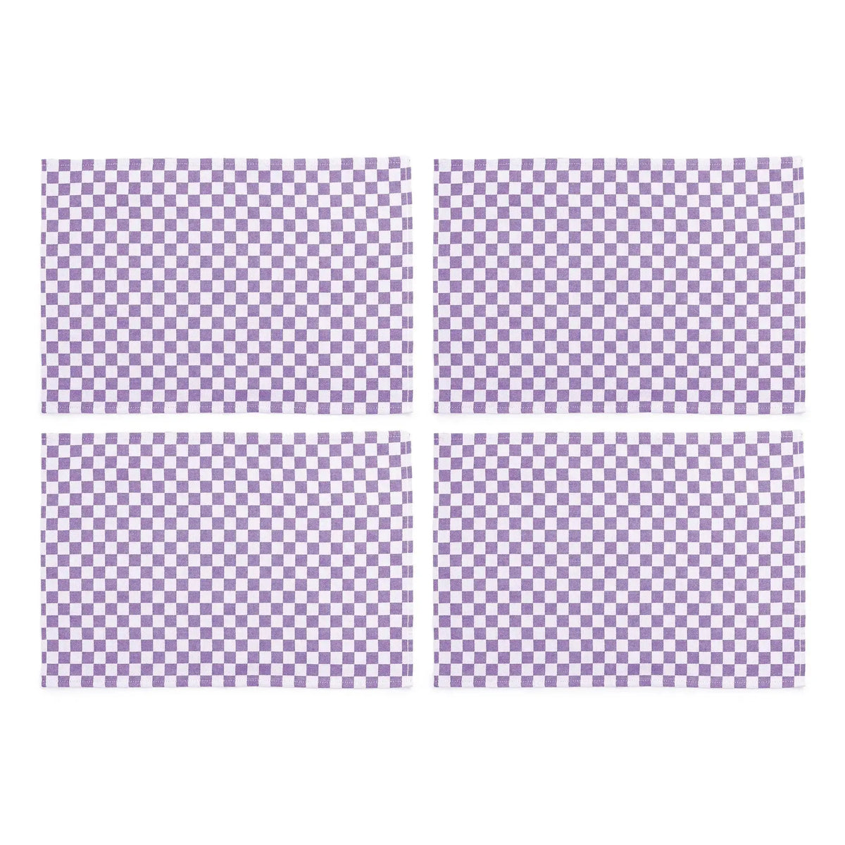 Set of 4 Check Placemats