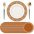 Mexican Paper Placemats 32/50 Pcs Cielito Lindo Disposable Round Table Mats 13 Inch Lightweight Doilies for Cinco de Mayo Taco Tuesday Fiesta Baby Shower Birthday Bridal Shower