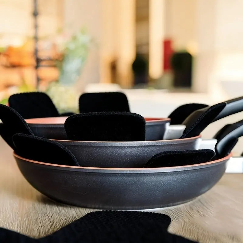 Felt pot mat, scratch-resistant pot divider, heat-resistant non-slip pot protector, reusable kitchen accessory (pot not included)