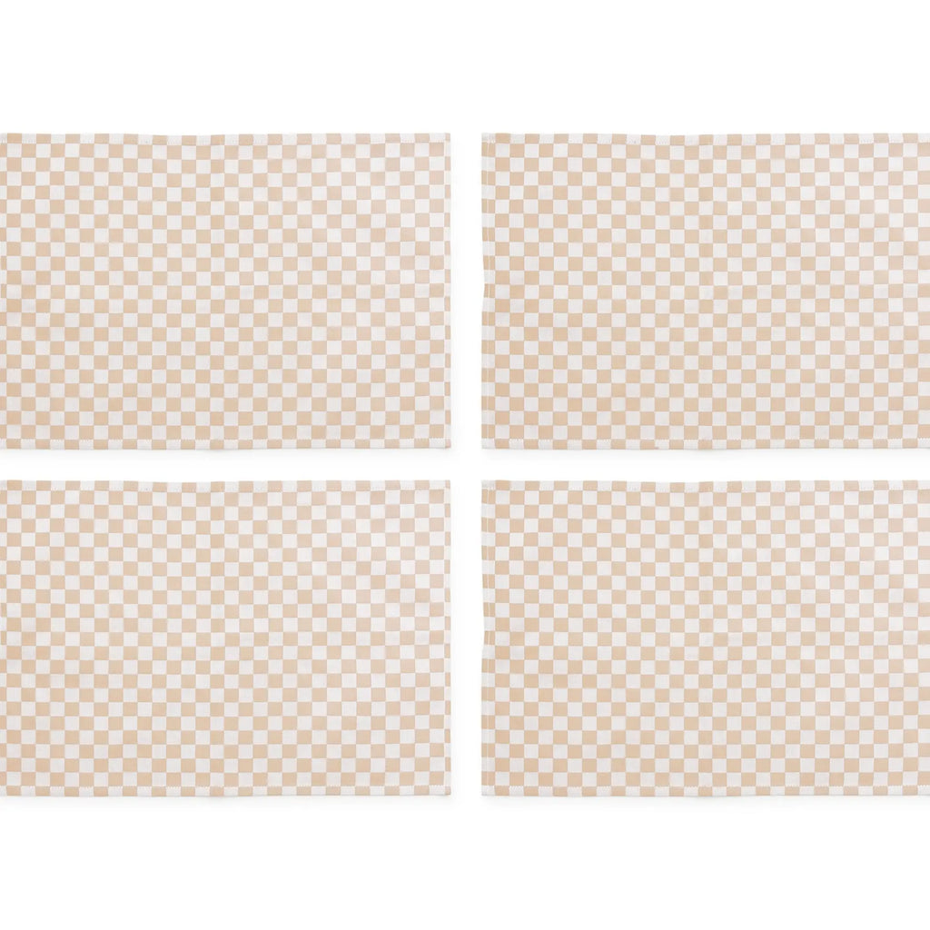 Set of 4 Check Placemats
