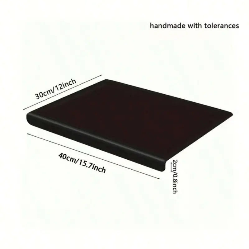 Black Thickened Acrylic Countertop Protector Mat With Raised Water Dam Edge, Waterproof & Scratch Resistant, Specially Designed For Kitchen Worktop Protection, Perfect Fit For Your Kitchen