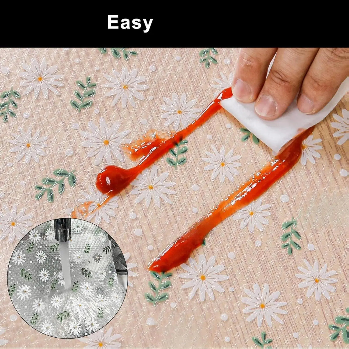 [New Deal] Shelf Liner – Premium Non-Adhesive Cabinet & Drawer Liner for Kitchen – Waterproof Shelf Paper with Modern Pattern – Durable EVA Cabinet Mat – Easy to Cut, Eva Plastic, Kitchen Use