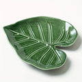 Creativ1pc e anthurium leaf spoon rest, high temperature resistant ceramic dish. Exquisite design for home and restaurant, practical tableware holder and storage plate.