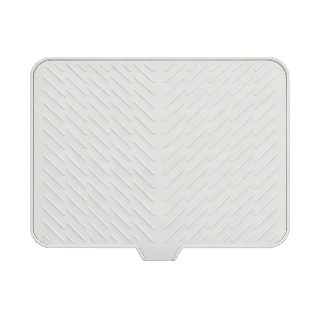 Large Rectangle Heat-Resistant Silicone Dish Drying Mat - Built-in Drainage Hole, Kitchen Countertop Accessory, Easy-to-Clean Tableware Coaster for New Year, Valentine's Day
