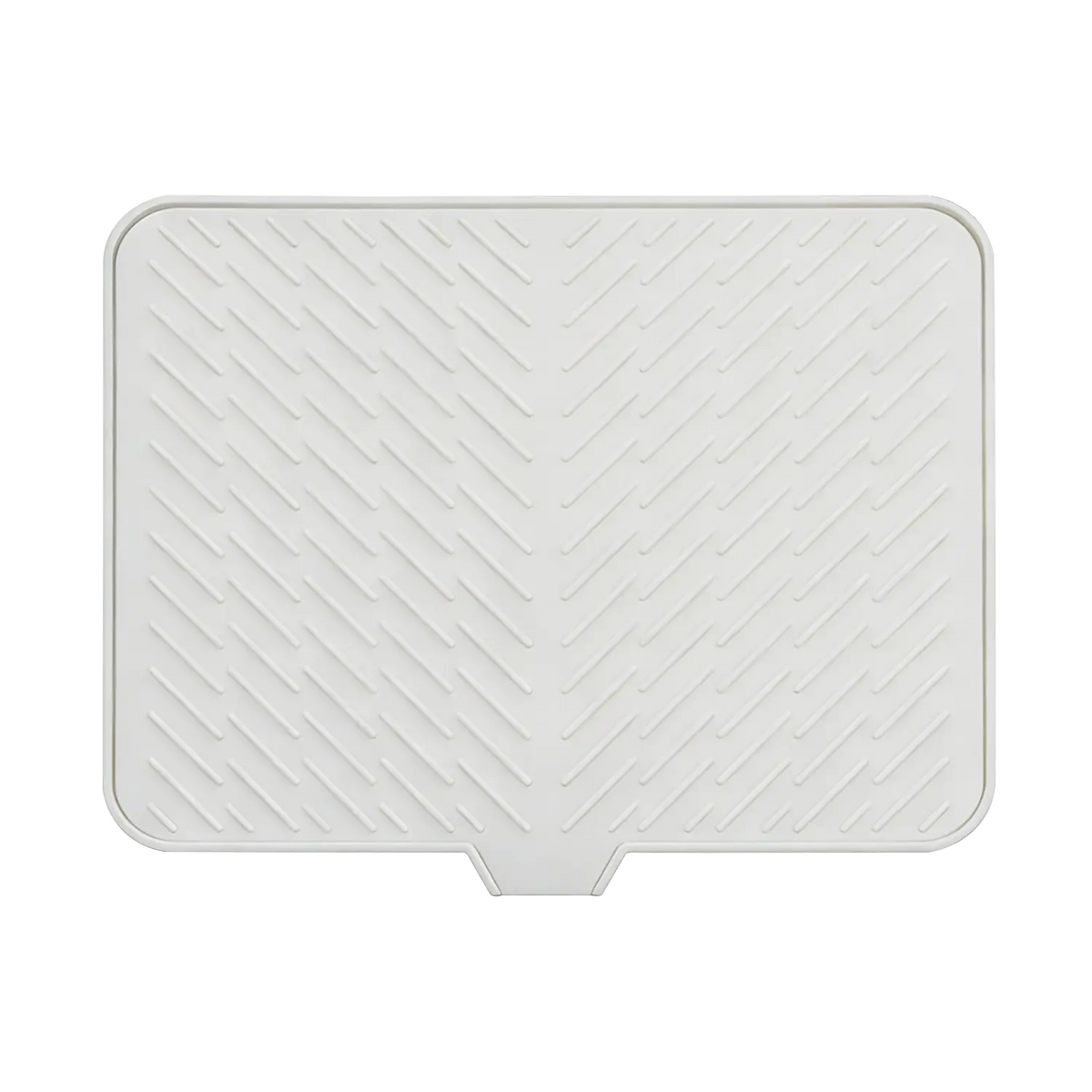 Large Rectangle Heat-Resistant Silicone Dish Drying Mat - Built-in Drainage Hole, Kitchen Countertop Accessory, Easy-to-Clean Tableware Coaster for New Year, Valentine's Day