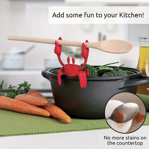 1pc Multi-functional spoon rest and steam release, slip-resistant, heat resistant, Kitchenware Home