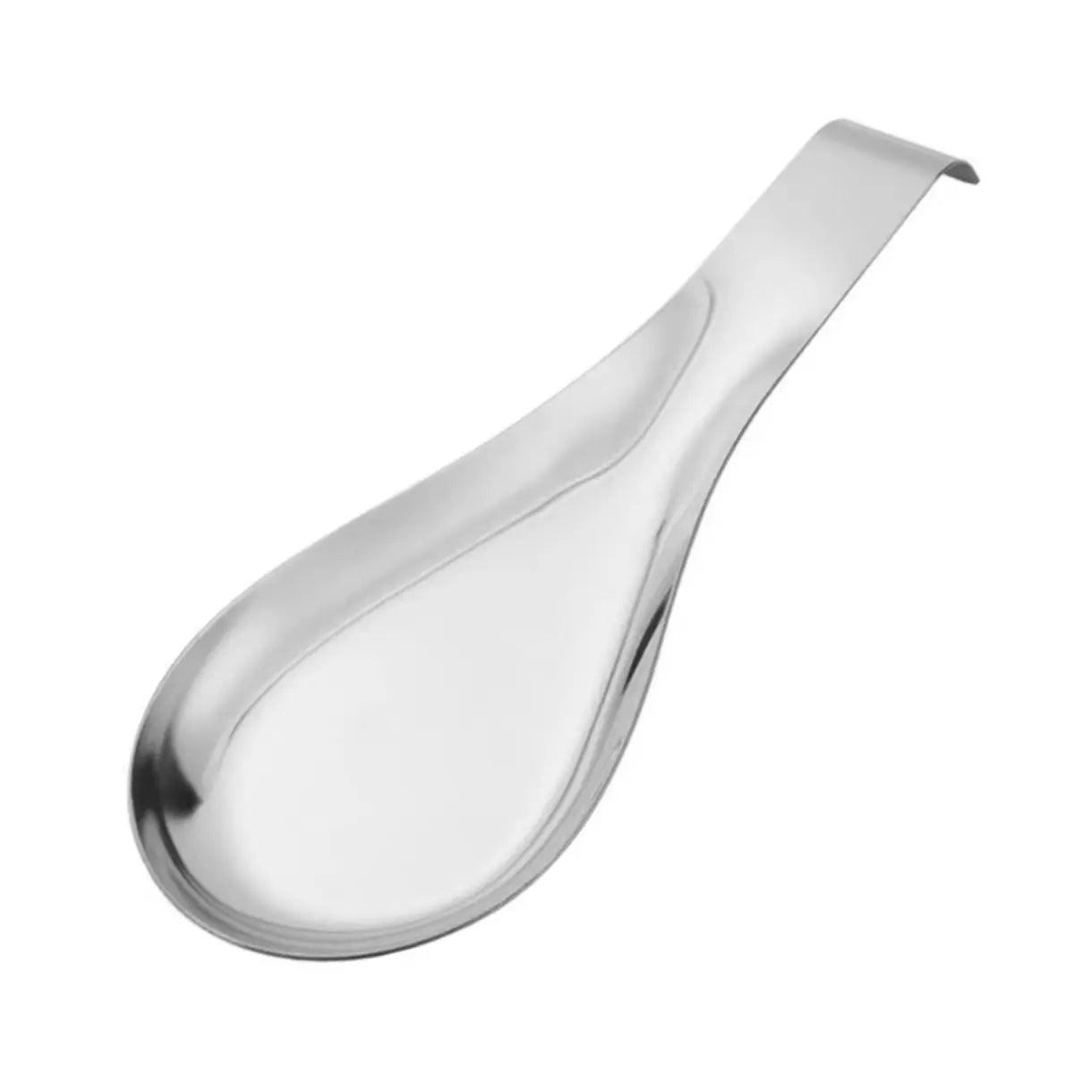 Stainless Steel Spoon Rest Pad, Durable Kitchen Utensil Holder, Modern Thickened Design for Home Use, Easy Clean Surface, Ideal for Soup Spoons, Tableware, Kitchenware