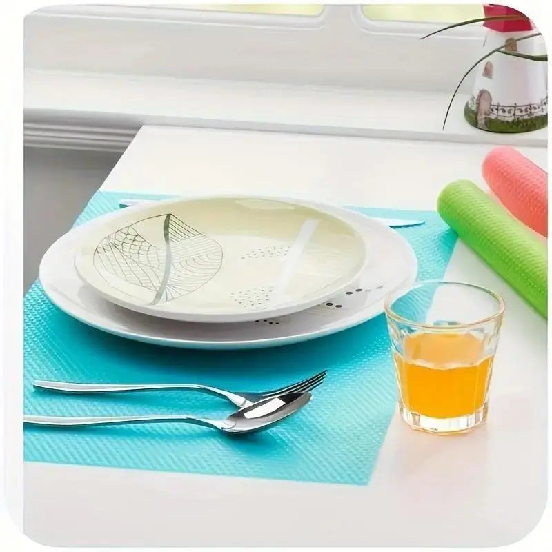 Waterproof Oilproof Fridge Mat Multi-Purpose Kitchen Liner for Freezer Drawer Cup Coaster