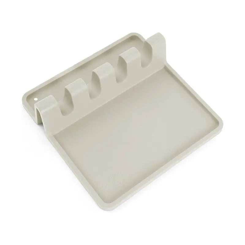 Silicone Kitchen Utensil Holder with Draining Tray, Heat Resistant, BPA-Free, Ideal for Spatulas, Tongs, Long BBQ Tools, Kitchenware