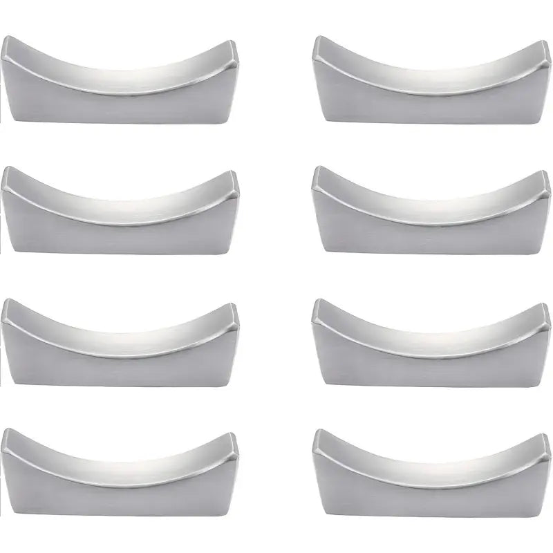Chopstick holder -8-piece set, stainless steel chopstick holder, chopstick holder, knife fork spoon holder, suitable for cutlery kitchen, silver, curved chopstick holder knife holder, used for countertop hand-held chopstick spoon and knife table decoratio