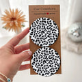 Leopard Print Office Desk Coaster Set-2/4pcs Exquisite Packaging, Easy to Clean, Suitable Christmas and Birthday Gift for Both Men and Women