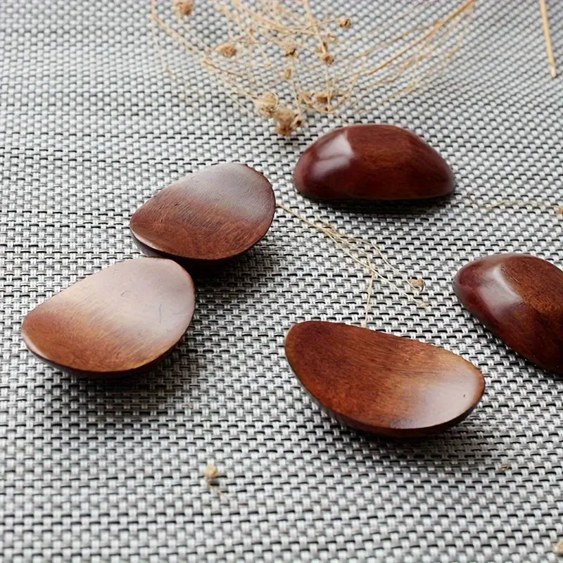 5pcs, Nanmu Handmade Wooden Chopsticks Holder - Creative, And Retro - Perfect For Tableware, Cutlery And Kitchen Accessories