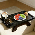 Sweetcrispy Sofa Arm Tray Tableware - Stable Non-Slip Organizer for Drinks, Snacks, Remote, Universal Fit for Couch Armrests, Easy to Install
